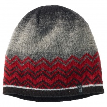 Jack Wolfskin Strickmütze (Beanie) Nordic Shadwo Cap mit Fleece-Lining rot/grau Herren